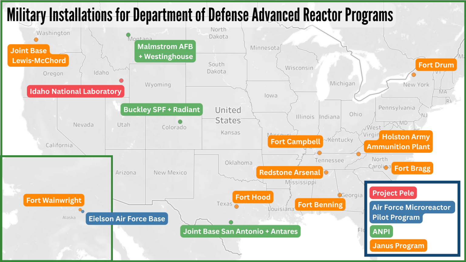 Military Installations for Department of Defense Advanced Reactor ...